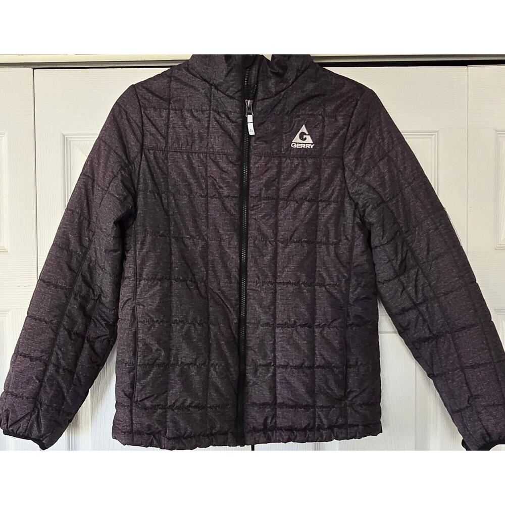 Gerry Kids Puffer Jacket Gray Size Large 14-16 Excellent Condition